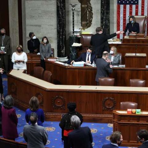 Die Abstimmung von 232-197 für ein Amtsenthebungsverfahren vom Präsident Donald Trump.