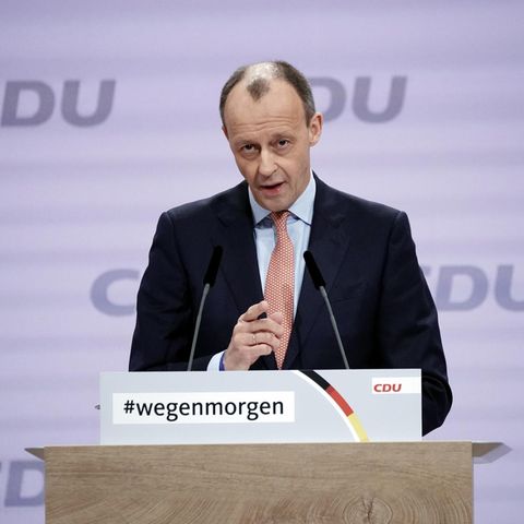 Friedrich Merz beim digitalen Bundesparteitag der CDU