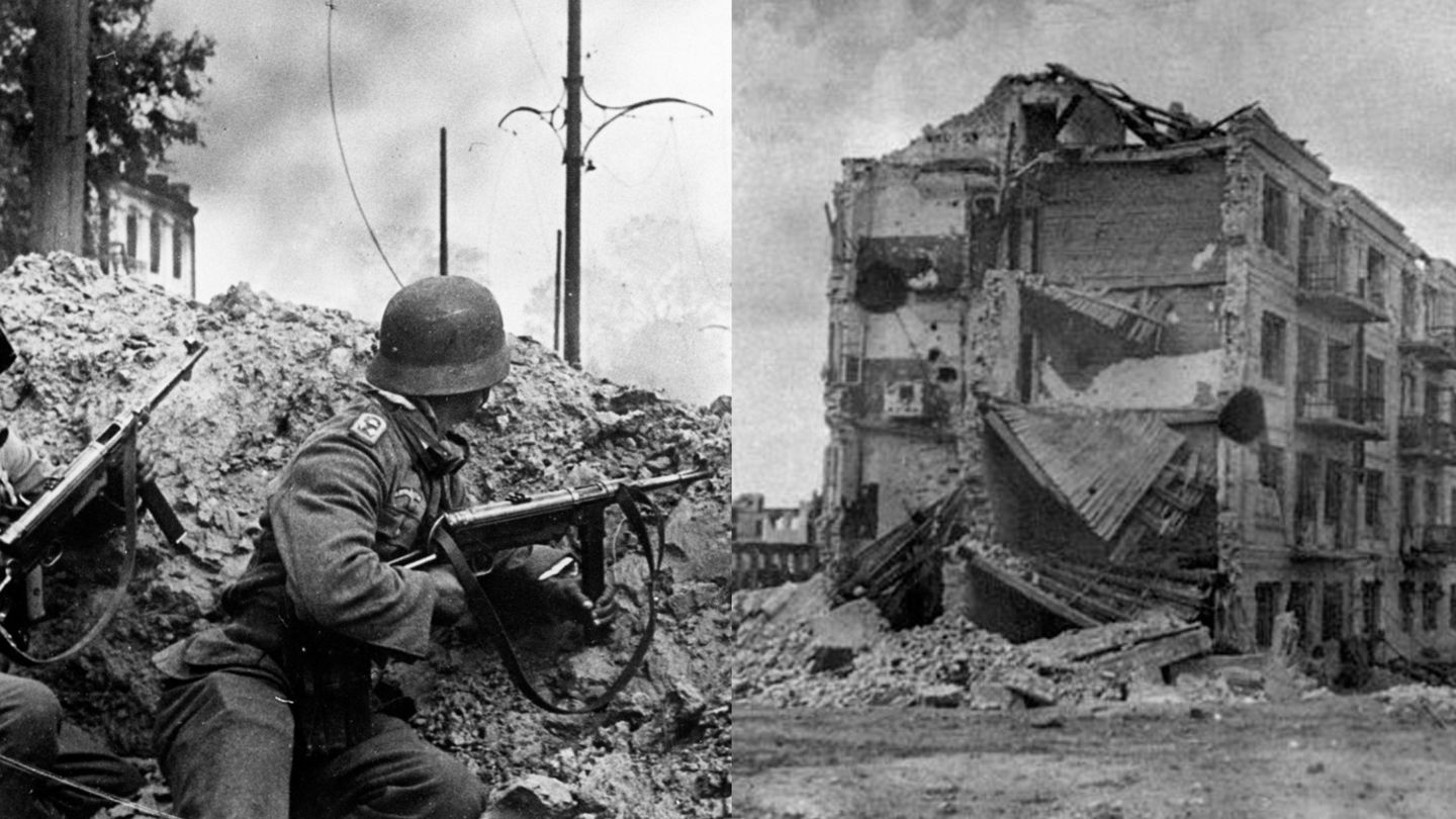Deutsche Truppen in Stalingrad, Pawlows Haus nach der Schlacht