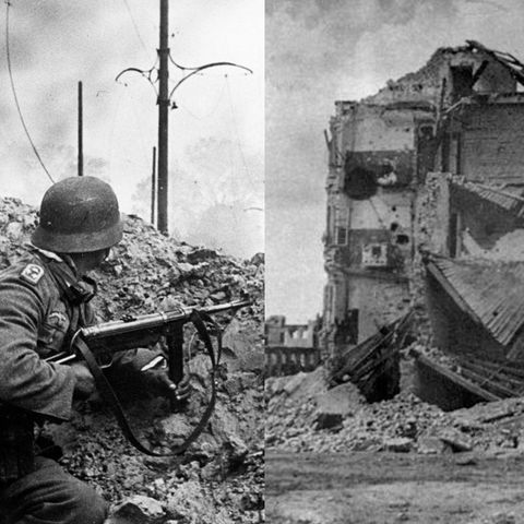 Deutsche Truppen in Stalingrad, Pawlows Haus nach der Schlacht