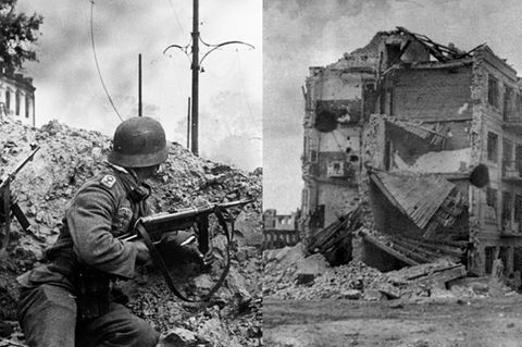 Deutsche Truppen in Stalingrad, Pawlows Haus nach der Schlacht