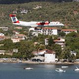 Die österreichische Austrian Airlines setzte in der Ferienzeit ab Graz eine Q400 und ab Wien eine A320 auf die Sporadeninsel ein.