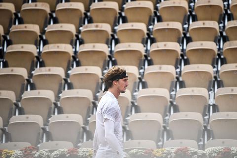 Alexander Zverev bei den French Open 2020