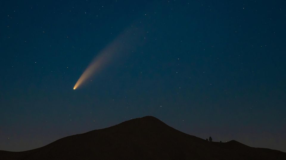 Ein Meteorit am Himmel