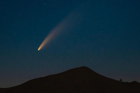 Ein Meteorit am Himmel
