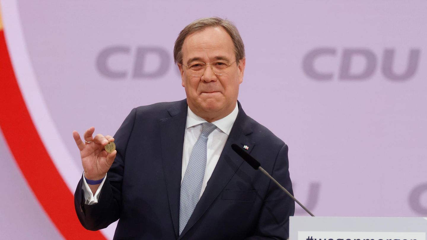 Armin Laschet während seiner Rede beim CDU-Parteitag