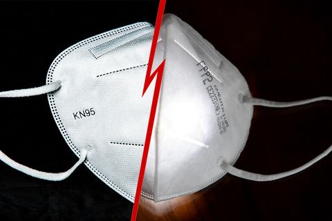 FFP2-Maske versus KN95