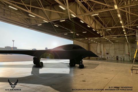 Das Nurflügler-Design soll den Radarschatten des Jets verringern.