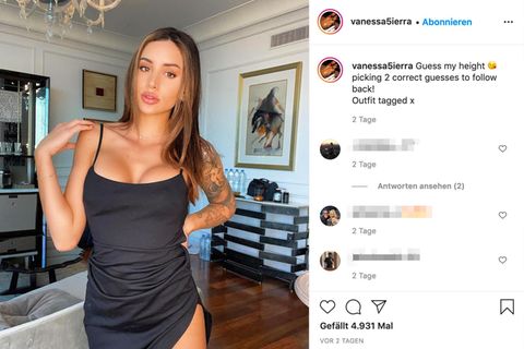 Influencerin Vanessa Sierra posiert für ein Foto