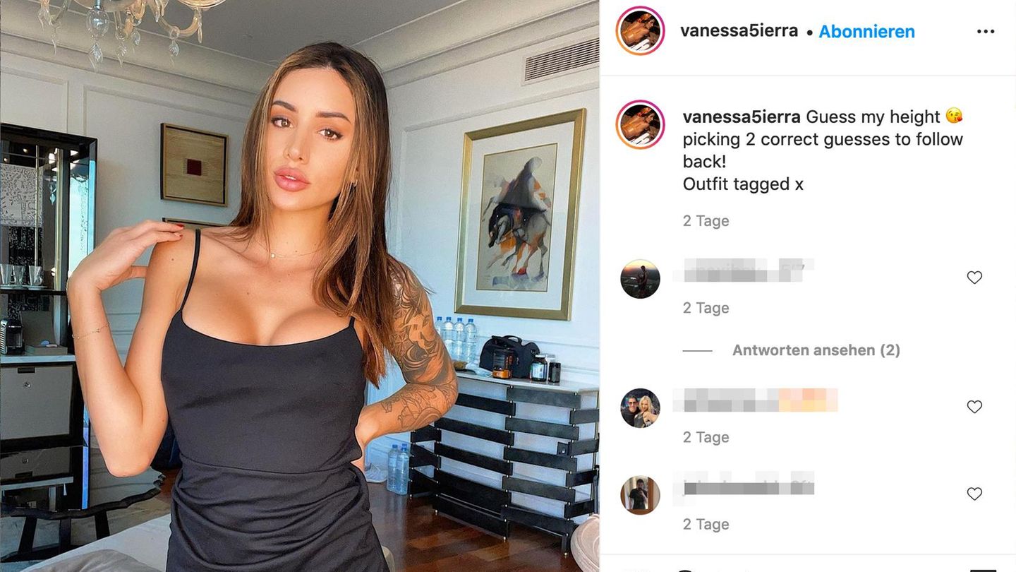 Influencerin Vanessa Sierra posiert für ein Foto