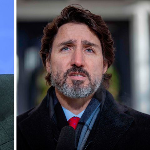 Bundeskanzlerin Angela Merkel (l.) und der kanadische Premierminister Justin Trudeau