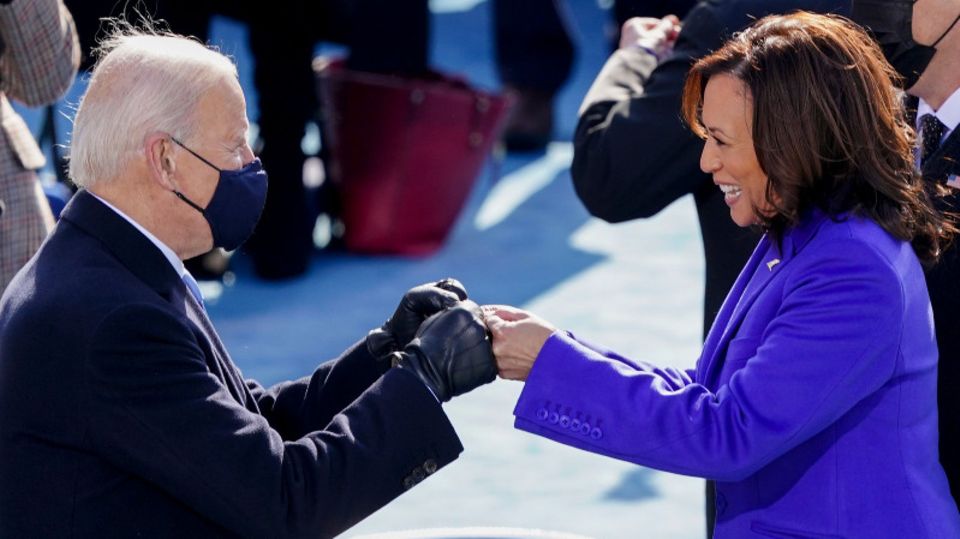 Das neue Dreamteam im Weißen Haus: Präsident Joe Biden (r.) und Vizepräsidentin Kamala Harris (l.)