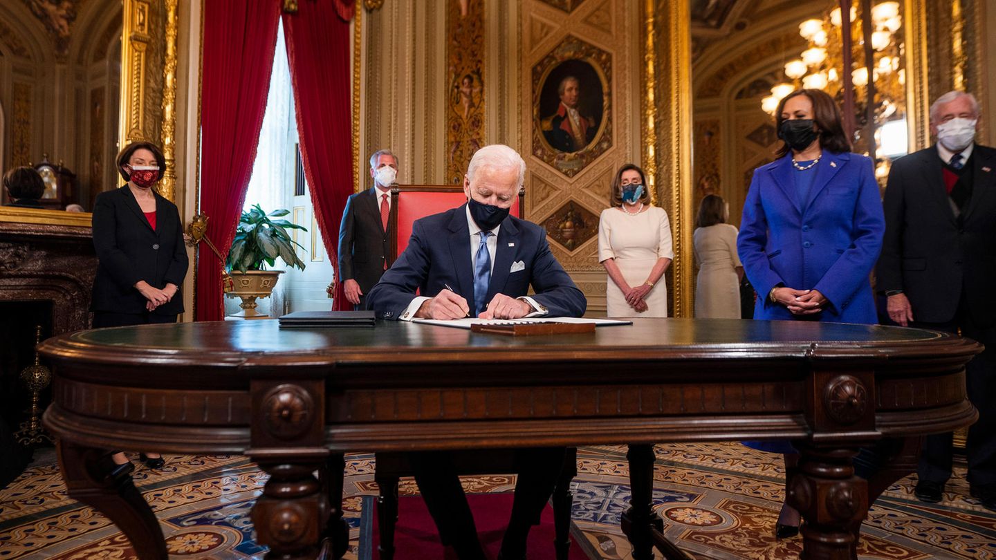 US-Präsident Joe Biden und Vizepräsidentin Kamala Harris