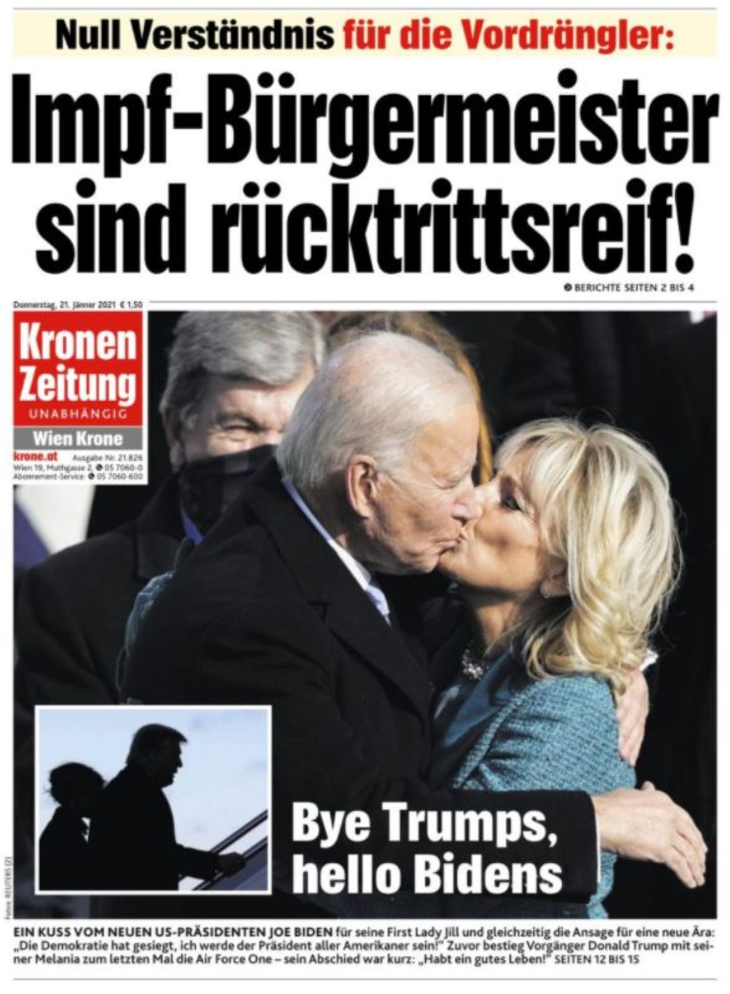 "Tschüss Trumps, hallo Bidens"