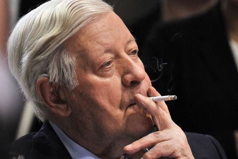 Helmut Schmidt war wohl der berühmteste deutsche Raucher