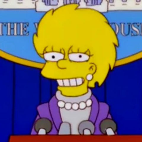 Lisa Simpson und US-Vizepräsidentin Kamala Harris
