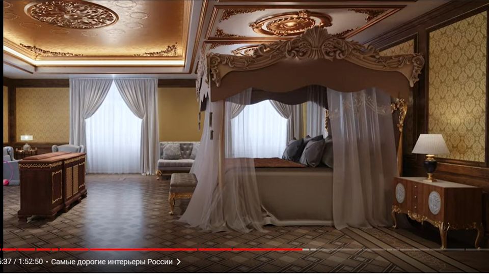 Das Hauptschlafzimmer des Putin-Palasts Das Hauptschlafzimmer des Putin-Palasts