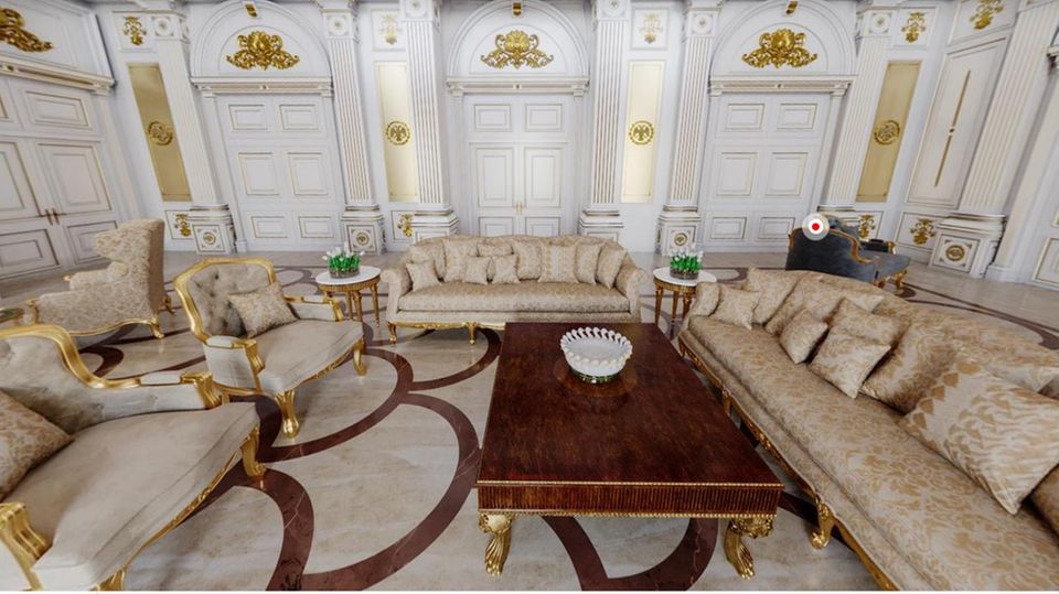Das sogenannte Lesezimmer im Palast von Waldimir Putin Das sogenannte Lesezimmer im Palast von Waldimir Putin