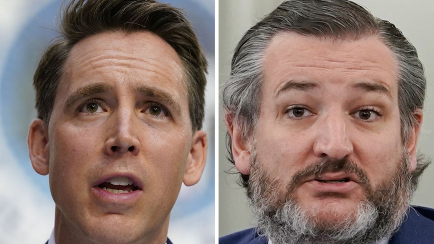Die republikanischen Senatoren Josh Hawley und Ted Cruz