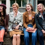 2018 spielte Franziska Hartmann (2.v.r.) in dem sehenswerten ZDF-Film "Aufbruch in die Freiheit" mit, der von den Protesten gegen den Abtreibungsparagraphen 218 im Jahr 1971 erzählt. Hartmann war in der Rolle einer Krankenschwester an der Seite von Anna Schudt (2.v.l.) und Alwara Höfels (r.) zu sehen 