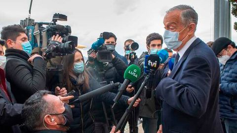 Wahlsieger laut ersten Prognosen: Portugals amtierender Präsident Marcelo Rebelo de Sousa