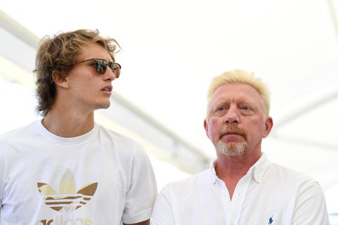 Alexander Zverev und Boris Becker 