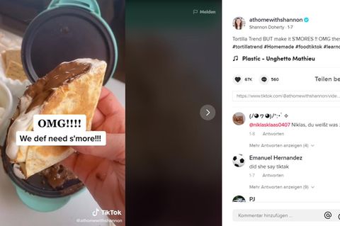 Auf TikTok geht derzeit ein Food-Trend mit dem Namen "Tortilla Wrap Hack" viral