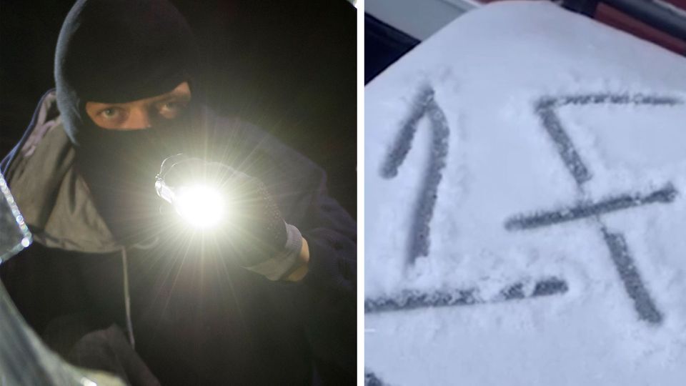 Kriminelle hinterlassen Zeichen im Schnee