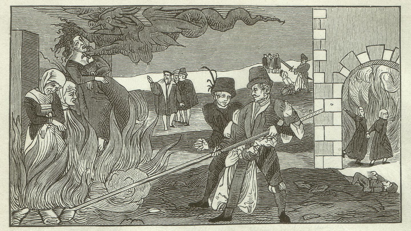 Hexenverbrennung in der Grafschaft Regenstein um 1550.