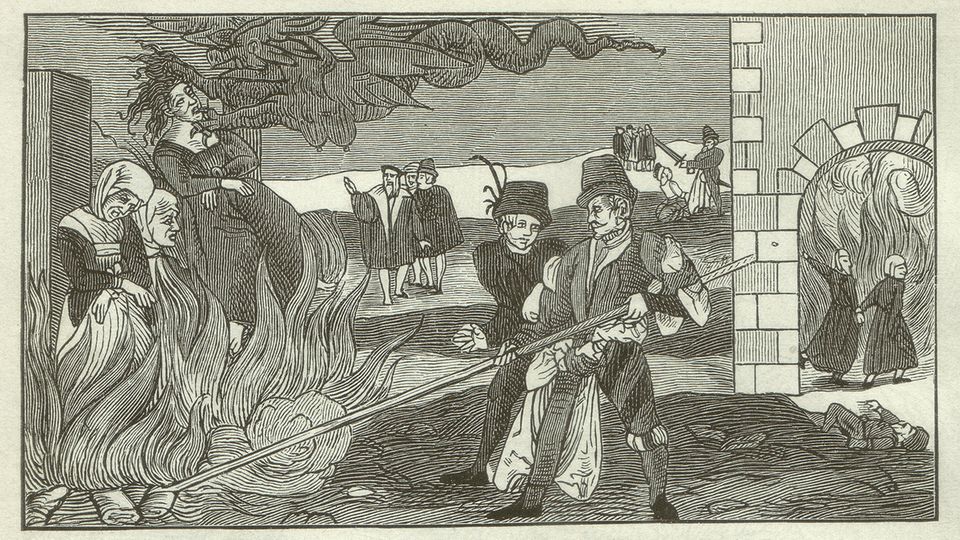 Hexenverbrennung in der Grafschaft Regenstein um 1550.