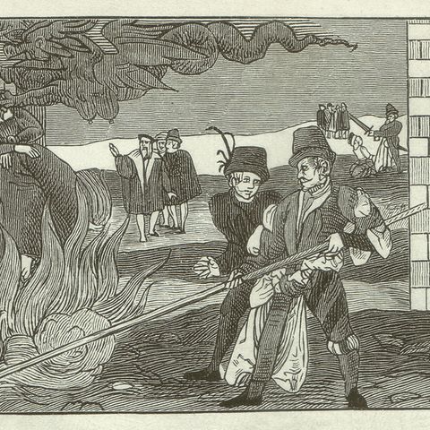 Hexenverbrennung in der Grafschaft Regenstein um 1550.