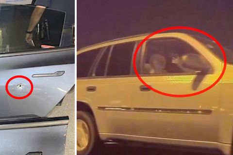 USA: Dashcam-Video zeigt Moment, als SUV-Fahrer auf Tesla schießt