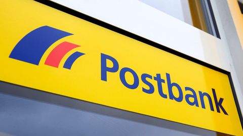 Schild der Postbank