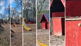 Die beiden Zoomlinsen sind eines der beeindruckendsten Features des Galaxy S21 Ultra. In der Ultraweitwinklelaufnahme (ganz links) ist selbst das Spielhaus kaum zu sehen. Mit Fotos über die Hauptkamera, den dreifachen, zehnfachen, dreißig- und schließlich hundertfachen Zoom (von links nach rechts) werden immer mehr Details sichtbar. Beim Hybrid-Zoom in den letzten beiden Fotos sieht man allerdings zunehmend die digitale Unterstützung.