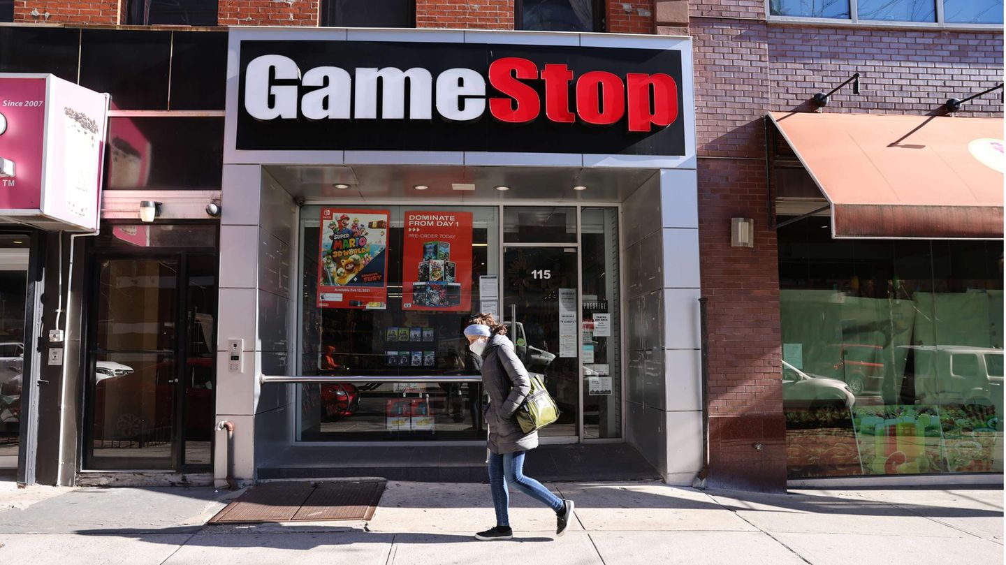 Gamestop-Shop im New Yorker Stadtteil Brooklyn