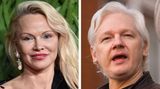Pamela Anderson und Julian Assange