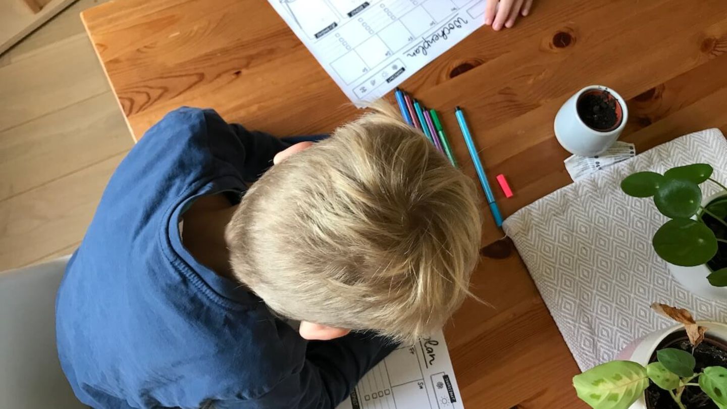 Gute Organisation ist alles: Die Söhne schreiben sich selbst regelmäßig Wochenpläne, damit sie wissen, wann was zu tun ist