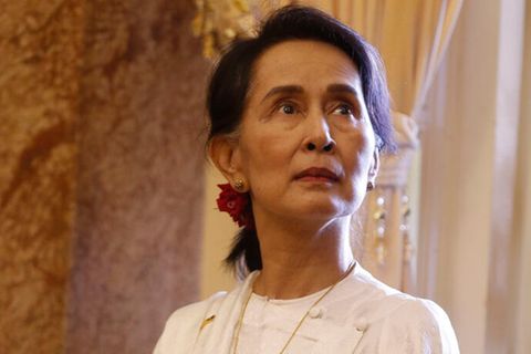 Aung San Suu Kyi, die entmachtete Regierungschefin von Myanmar