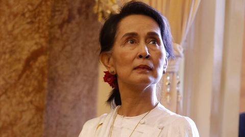 Aung San Suu Kyi, die entmachtete Regierungschefin von Myanmar