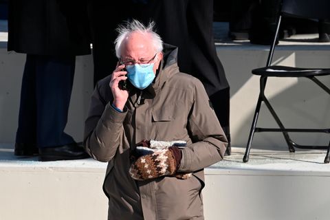Bernie Sanders bei der Inauguration von Joe Biden