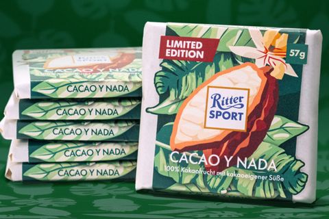 Die neue Ritter-Sport-Sorte enthält keinen Zucker und darf deshalb nicht Schokolade heißen