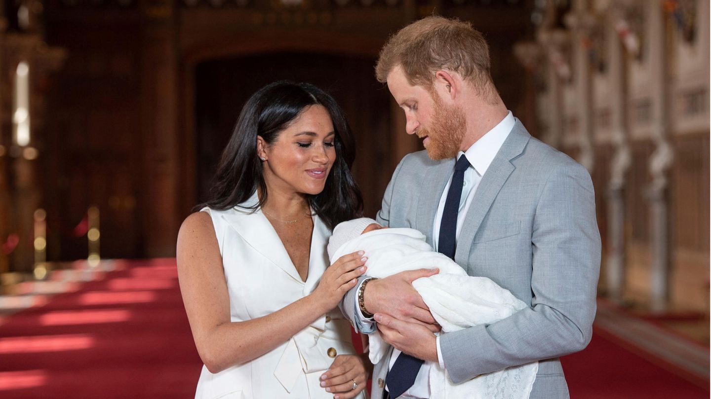 Herzogin Meghan und Prinz Harry mit ihrem Sohn Archie