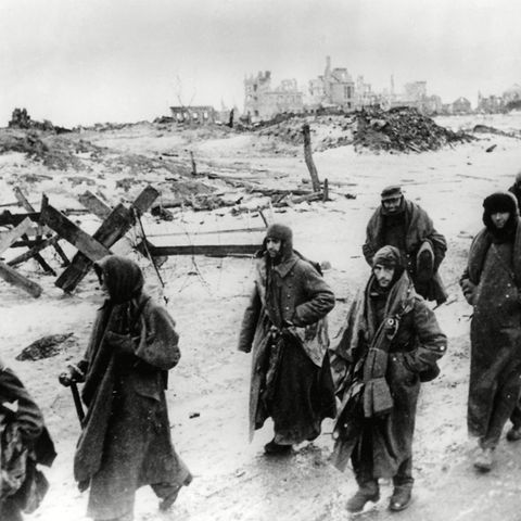 Die Reste der 6. Armee nach der Kapitulation in Stalingrad