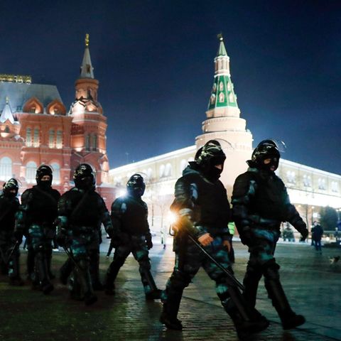 Polizei Moskau Nawalny