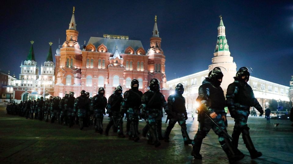 Polizei Moskau Nawalny