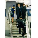 2003 wurde der Jet am Hamburg Airport für Dreharbeiten zum Spielfilm "Im Schatten der Macht" eingesetzt. Der Film mit Michael Mendl und Dieter Pfaff zeigt die letzten Tage vor dem Rücktritt Willy Brandts.