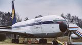 In die Jahre gekommen, der Lack blättert ab. So sieht die heute 60 Jahre alte Boeing 707 aus.