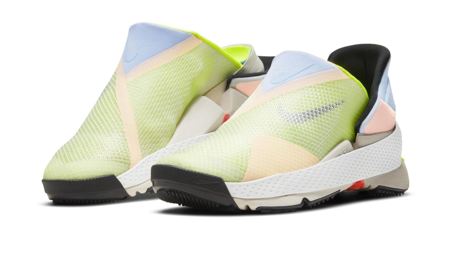 Die neu entwickelten Schuhe in Aquarellfarben