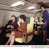 Ein Foto aus dem Jahre 1965: Die Boeing 707 war für ihren Senator-Service in der First Class berühmt.