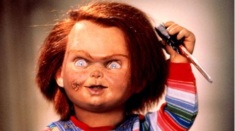 Die Mörderpuppe Chucky im ersten Film der Reihe aus dem Jahr 1988